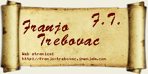 Franjo Trebovac vizit kartica